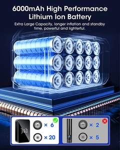 <span class=keywords><strong>Gonfleur</strong></span> de pneus Compresseur d'air portable sans fil <span class=keywords><strong>12</strong></span> <span class=keywords><strong>volts</strong></span> <span class=keywords><strong>Gonfleur</strong></span> de pompe à air entièrement à écran 810 <span class=keywords><strong>Gonfleur</strong></span> de pneus - Product Image 6