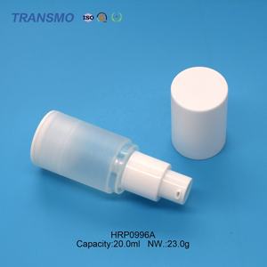 Flacon pompe pour lotion, logo personnalisé, flacon pompe sans air pour lotion, 20 ml, flacon pompe sans air rond en plastique - Product Image 6