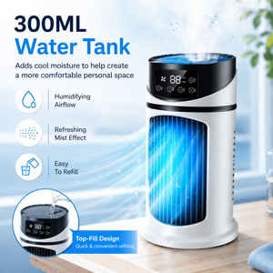 Mini climatiseur portable, ventilateur de refroidissement à eau, climatiseur à eau pour le bureau, la maison, climatiseur d'air - Product Image 6