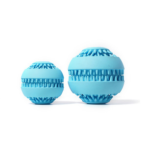 <b>Dog</b> Treat Dispensing <b>Ball</b> Rubber Medium Size Teeth Cleaning Interactive Toy For Pet Play - Product Image 2