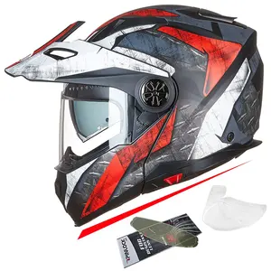 Ilm Motorfiets Full Face Modulaire Atv Helm Drie In Een Casco Met Pinlock Anti Fog Vizier Voor Mannen Vrouwen Dot model-909F