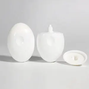 In Stock Goose Egg Shape Hand Cream Package PE Plastic 50g Body Lotion Bottle Cosmetic Sunscreen Cream Container Empty Bottle