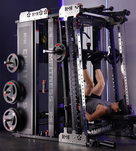 เครื่องออกกำลังกายแบบมัลติฟังก์ชั่นรุ่นใหม่สำหรับใช้ในเชิงพาณิชย์และที่บ้าน พร้อมชั้นวางสควอทในตัวและระบบเคเบิลครอสโอเวอร์ - Product Image 4