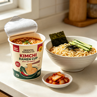 Factory Direct 200g Korean Kimchi Taste Ramen Noodles Cheap Wholesale Private Label Instant Food