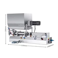 Machine de remplissage de liquides motorisée de bureau, distributeur quantitatif personnalisé pour liquides, pâtes et sauces, capacité 30L/40L, base à trémie