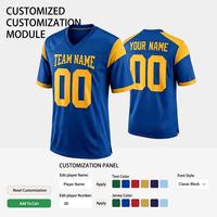Maillot de football américain personnalisé, impression de logo sur mesure, uniforme de football respirant et léger pour les équipes scolaires