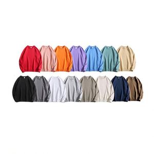 H5402 Wholesale Custom Print Embroidered <b>Logo</b> Graphic 380g 100% Cotton Crew Neck Sweatshirts Mens Sweatshirt - Product Image 1