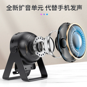 Nuevo soporte multifunción inalámbrico para teléfono móvil con inducción de audio, luces RGB, soporte de escritorio, audio BT - Product Image 2