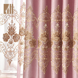 2020 Latest Simple Design Embrodoiry <strong>Long</strong> Royal Grommet Window <strong>Curtain</strong> for Hotel - Product Image 4
