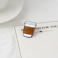 Todo sobre el café esmalte Pin Bean Pot Cup Latte Cappuccino broches bolsa solapa ropa insignia joyería regalo para Barista