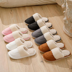 Pantuflas de Interior Cómodas de Gamuza para Mujer, Forro de Peluche Suave para Invierno, con Amortiguación y Antideslizantes, para Verano y Otoño, Punta Abierta - Product Image 4