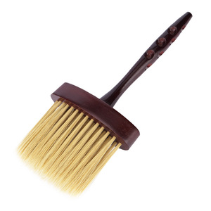 Brosse à cheveux rectangulaire à poils, manche long en bois, pour salon de coiffure et nettoyage du cou - Product Image 4