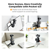 Cadre d'extension magnétique K&F Concept pour DJI Osmo Pocket 4P/4/3, cage de protection en alliage d'aluminium avec conception à dégagement rapide