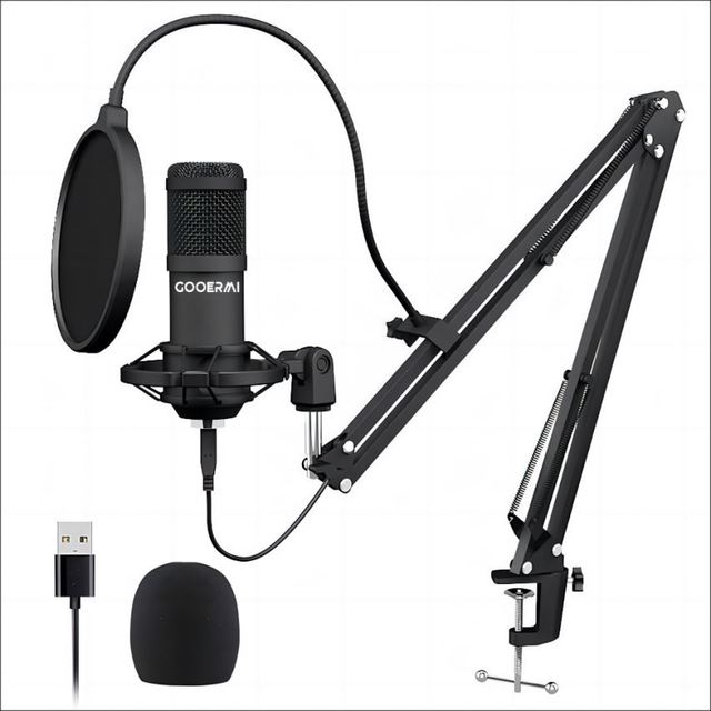 Brand New High Quality Wired Usb Microphone With High Quality C414 Condenser Microphone
