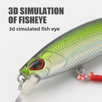 Leurre Micro-organisme Plongeant Type Requin 5g/4gbkk Ise-Ni Amélioré, Hameçon Simple, Appât Artificiel Dur en Plastique, Longue Portée