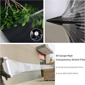 Yalanpack 500M Trong Suốt đóng gói phim strech 20 micron in mini xử lý Pallet Nhựa bọc Jumbo CuộN LLDPE rõ ràng bộ phim kéo dài - Product Image 5
