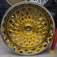 Jantes forgées sur mesure Mforged en or rose, 22, 24, 26, 28, 30 pouces, RS Mesh 2PC 3PC, concaves profondes, 5x114.3, 5x120, 5x127, 5x112, Donk VIP