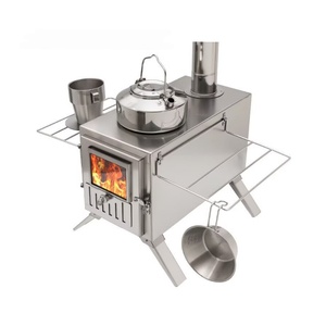 Estufa de Leña Plegable Portátil de Acero Inoxidable de Alta Calidad para Cocina al Aire Libre, Estufa de Leña para Calefacción, para Campamentos y Picnics - Product Image 5
