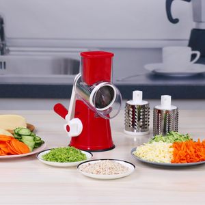 เครื่องหั่นผักผลไม้ 3 in 1 แบบหมุนมือ พร้อมที่ขูดชีสและเครื่องบดอาหาร - Product Image 6