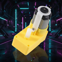 Moteur à engrenages TT DC 3-6V, rapport 1:48, 200 tr/min, double arbre en plastique, type L, jaune, pour kit de voiture robot intelligent DIY