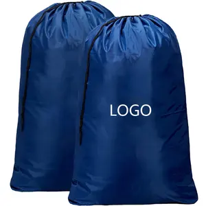 Venta al por mayor barato impermeable de limpieza en seco de nylon bolsa de lavandería del hotel de poliéster bolsa de lavandería