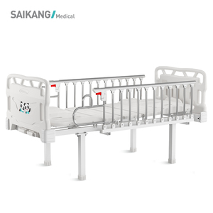 SAIKANG CQ2k Manual <span class=keywords><strong>Hospital</strong></span> Cama pediátrica para niños Acero inoxidable 2 manivelas Cama <span class=keywords><strong>de</strong></span> metal ajustable <span class=keywords><strong>de</strong></span> 2 funciones - Product Image 2