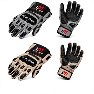 Sporty Leather <b>Touch</b> <b>Screen</b> Motorbike <b>Gloves</b> Wrist Length Breathable Fur Lined Eco-Friendly Outdoor Use Four Seasons Riding Gear - Product Image 6
