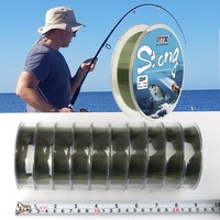 Fil de pêche en nylon haute résistance 10 brins 1000M, ligne tressée invisible à faible visibilité pour la pêche en mer et en eau douce