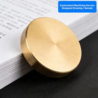 Accessoires de bureau CNC : Presse-papiers cube en laiton massif pour décoration de table, maison, bureau, école, bibliothèque, chambre, bureau décoratif