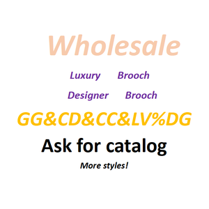 ファッションヴィンテージデザイナー高級ブローチ卸売、パーソナライズされたラインストーンフラワーCC GG CDパールブローチ、パーティーに最適 - Product Image 2