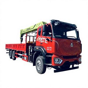 Camion de transport de charges lourdes Sinotruk Mate 6*4, grue à flèche à 5 sections de 14 tonnes, machinerie spéciale pour les travaux d'infrastructure sur les chantiers de construction - Product Image 1