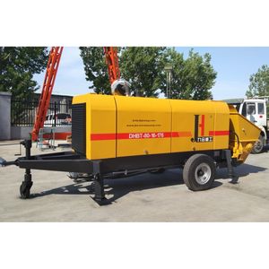 Bomba de Concreto Montada en Remolque de Fábrica JIUHE, Maquinaria de Potencia con Motor Diésel, Bomba de Concreto Móvil Portátil en Venta - Product Image 1