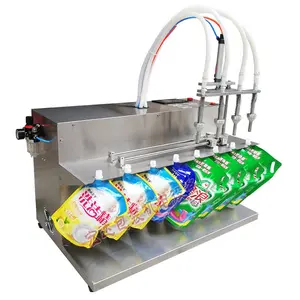 Semi Automatic Slide Stand - Stand Bag Filling Machine Self-supporting Bag Liquid Filling Machine Sesame Paste Filling Machine