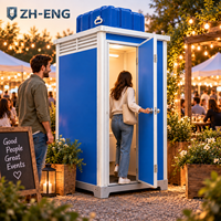 Cabine de toilettes portable moderne isolée en EPS pour chantier de construction, festival, événement public, usage de bureau