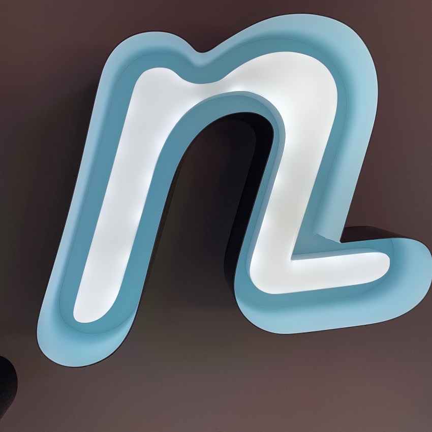 Индивидуальный Акриловый Алфавит с рамкой из нержавеющей стали/светодиодный неоновый знак с буквенным логотипом для помещений/улицы