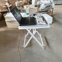 Bureau d'ordinateur en MDF avec pieds en métal, nouveau design, pliable, pour ordinateur portable, vente en gros