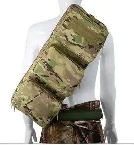 MP5 tas ransel taktis untuk berburu, tas dengan tali bahu dan kotak pelindung senapan