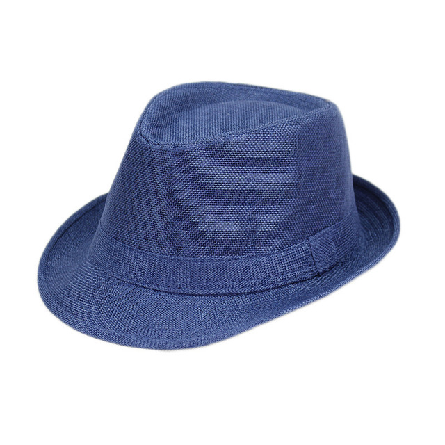 Customizable Rolled Brim Fedora Hat for Unisex Outdoor Use 3D Embroidery Four Seasons 100% Polyester Jazz Style