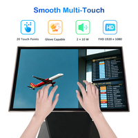 Écran tactile interactif de 55 pouces avec réglage multi-angles pour la navigation dans les centres commerciaux/aéroports/entreprises