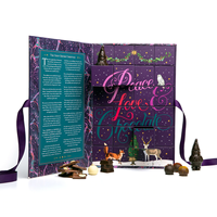 Coffret cadeau de luxe pour noël, Ramadan, Eid, compte à rebours, chocolat, biscuits 24 jours, calendrier de l'avent, boîte d'emballage