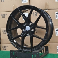 Velg Mobil Sport YQ Hot Sale untuk BMW Seri 1/2/3 19 20 Inch 8.5j 9.5j Gloss Black Stagged 10 Spoke Alloy Wheels Rims