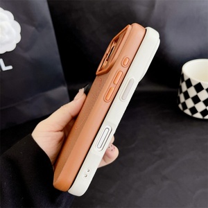 Funda Protectora para Cámara con Diseño de Litchi, Carga Inalámbrica, Microfibra, TPU, para iPhone 17 16 15 Pro Max - Product Image 6