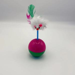 All'ingrosso giocattoli di peluche gatto Tumbler colorato piuma piccolo topo Pet gatto giocattolo per il gioco degli animali domestici - Product Image 4
