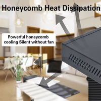 Commutateur Offre Spéciale KuWFi POE Commutateur d'injecteur RJ45 avec commutateur IP intelligent Wifi 48V 100Mbps avec fonction VLAN 4 ports Utilisation industrielle