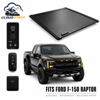 Couverture de benne électrique rétractable pour Ford F-150 2021-2024, Ford F-150 Lightning 2022-2024, Chevrolet Silverado 1500, installation facile
