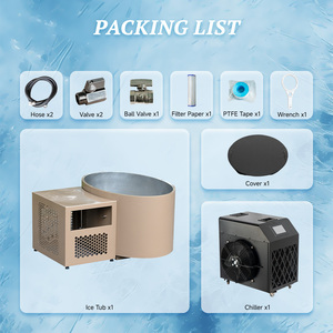 Nuevo Producto: <span class=keywords><strong>Piscina</strong></span> de Inmersión Fría para Exteriores, Color Dorado Champán, <span class=keywords><strong>con</strong></span> Enfriador, Barril de Hielo para Inmersión Fría - Product Image 6