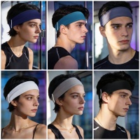 Bandeau de sport réfléchissant et fin en spandex pour hommes et femmes, avec logo personnalisé, idéal pour la course et le basketball