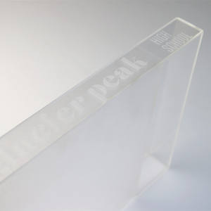 חלבית ברור פלסטיק מחזיק מגזין עמיד למים בית בית ספר שימוש אקריליק ספר Slipcase כיסוי ספר מקרה - Product Image 2