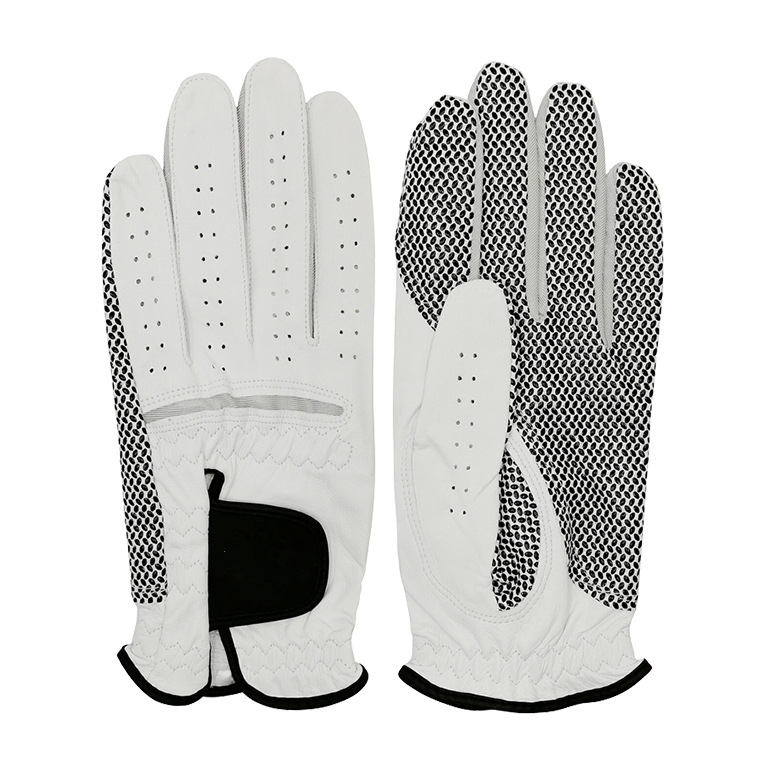 2021 wholesale soft mens Indonesian lambskin non-slip wear-resistant breathable golf gloves custom logo