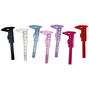 उच्च गुणवत्ता वाले थोक 0 80 मिमी डबल स्केल प्लास्टिक वर्नियर कैलिपर गहने माप छात्र कैलिपर मिनी मापने उपकरण - Product Image 4